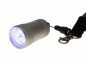 Preview: Pfiffige LED Taschenlampe mit 5 LEDs in mattsilber inkl. Lanyard