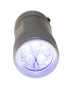 Preview: Pfiffige LED Taschenlampe mit 5 LEDs in mattsilber inkl. Lanyard
