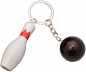 Preview: jameitop® Bowling Pin + Kugel 12 Stück Schlüsselanhänger Kegel Strike Set