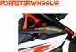 Preview: PornstarWheelie Sticker Supermoto 20X1,5CM orange für Tank/Schutzblech/Kotflügel/Custom/Dekor