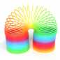 Preview: 12x Regenbogenspirale - extra lang - bunte Springfeder Treppenläufer Ø 7,5 x 15 cm