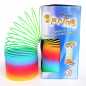 Preview: 12x Regenbogenspirale - extra lang - bunte Springfeder Treppenläufer Ø 7,5 x 15 cm