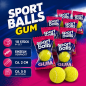 Preview: Tennisball KAUGUMMI 10er Pack Tennis Bälle mit Fruchtfüllung