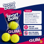 Preview: Tennisball KAUGUMMI 10er Pack Tennis Bälle mit Fruchtfüllung