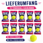 Preview: Tennisball KAUGUMMI 10er Pack Tennis Bälle mit Fruchtfüllung