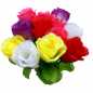 Preview: 288x Rosenknospen Rosen Kunstrose Kunstblume sortiert kurzstielig 16 cm
