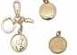 Preview: † St. Christophorus Metall Schlüsselanhänger Gold/glänzend + Auto mit Karabinerhaken,ca. 4 cm †