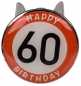 Preview: Waschbeckenstöpsel Happy Birthday 60 Geburtstags Stöpsel 7 x 4 cm für das Waschbecken - für den Opa