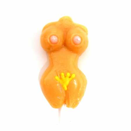 Sexy Dauerlutscher mind. 70 Gramm nackter Frauenkörper Torso