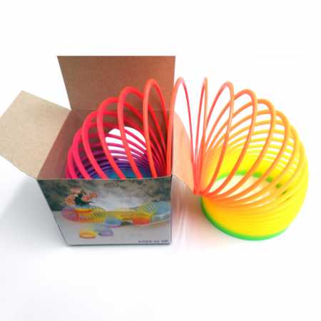 Regenbogenspirale bunte Springfeder Ø 7,5 x 6,3 cm