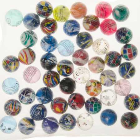 200 bunte Flummis 25-30mm Flummi Springball Gummiball Hüpfball Mitgebsel Tombola