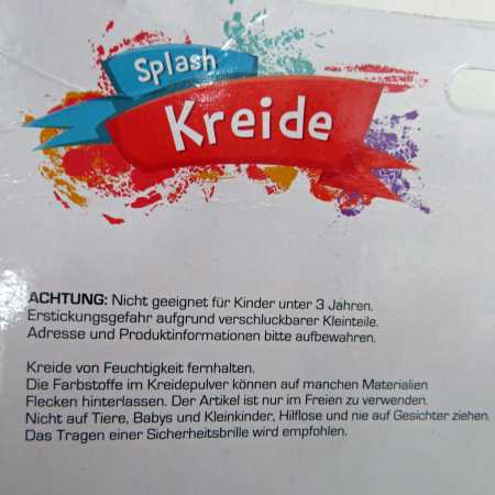 6x Kreidebombe Splash Kreide Kreidesäckchen Wurfkreide bis zu 200x verwendbar