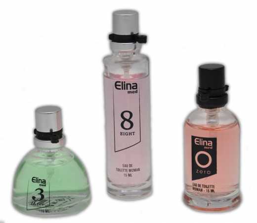 Trend Düfte: Set X 3 (drei) Parfüm für Damen 15 ML jedes einzeln in Box Spray Zerstäuber (Eau de Parfum)