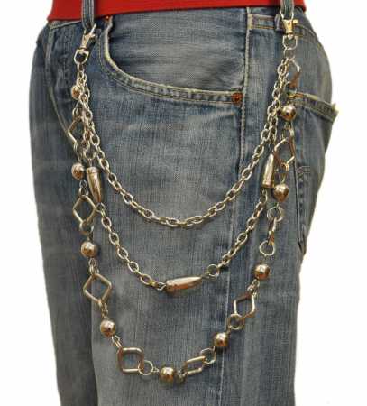 Hosenkette Patronen/Kugeln massiv Schlüsselkette BMX Biker Moto-X Schlüssel Kette