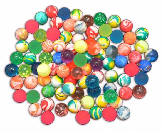 1500 FLUMMIS gemixte Bunte Farben (Frost / Verlauf / Neon) 2 cm Spring Ball
