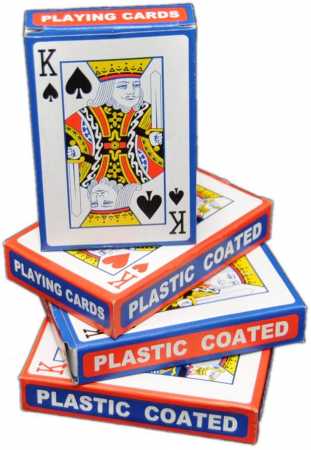 4 x 54 Spielkarten Set (2X Rot & 2X Blau) Bridge Canasta Kartenspiel Poker Skat