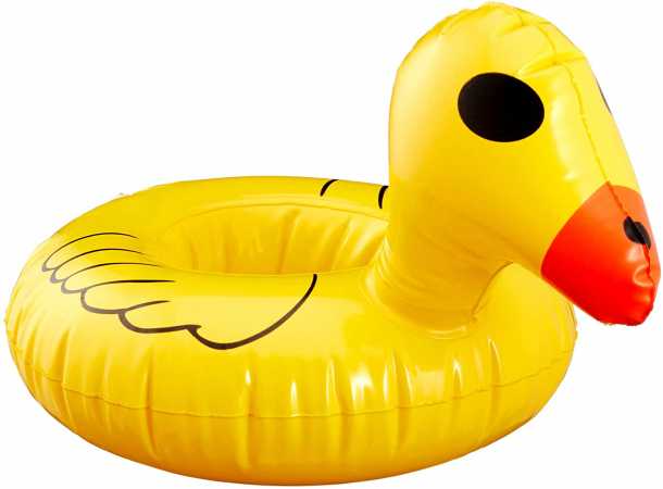 10er Set Ente Getränkehalter / Dosenhalter / Bier Dosen / Halter Pool Party / Sommer Deko - 15CM