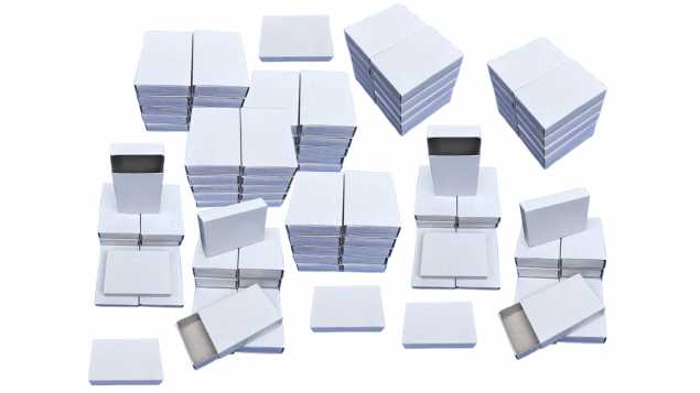 100 leere Streichholzschachteln Weiß Seidenmatt 53x37x11 mm | Perfekt zum Basteln, Bekleben & Beschriften | Ohne Reibefläche | Ideal für Hochzeit, Geburtstag, Adventskalender, DIY, Deko & Geschenke