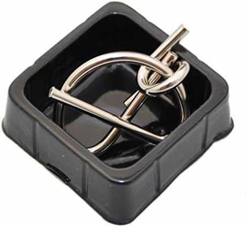 12 Geduldspiele/Geschicklichkeitsspiele/Knobelspiele für Erwachsene / 12-teiliges Metallpuzzle Set/Denkspiel aus Metall - verschiedenen Schwierigkeiten mit Lösung 3D Puzzle