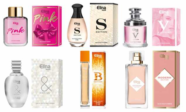 Trend Düfte: Set X 6 Parfüm für Damen 15 ML jedes einzeln in Box + Geschenk Tasche gratis