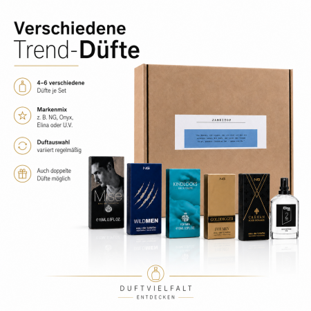 Trend Düfte: Set X 6 (sechs) Parfüm für Herren 15 ML jedes einzeln in Box Zerstäuber Spray - Kopie