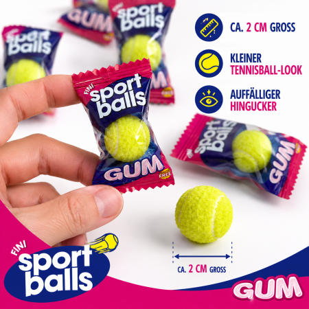 Tennisball KAUGUMMI 10er Pack Tennis Bälle mit Fruchtfüllung
