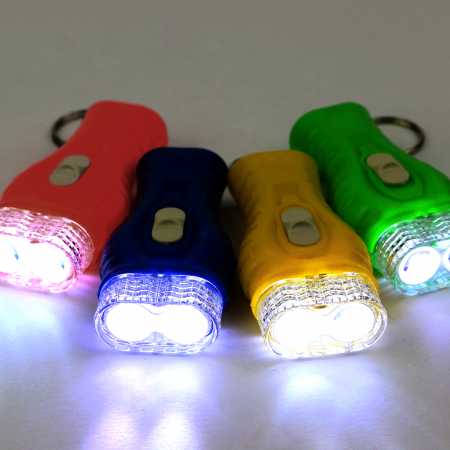 LED Taschenlampen bunt sortiert German Trendseller® 4 x Kinder Mini 