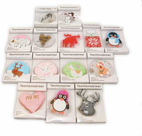 jameitop® 5er Set Taschenwärmer Handwärmer Christmas Wärmflasche