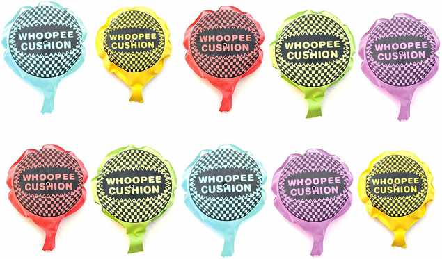 XL FURZKISSEN lautes Pupskissen SELBSTAUFBLASEND 15 CM