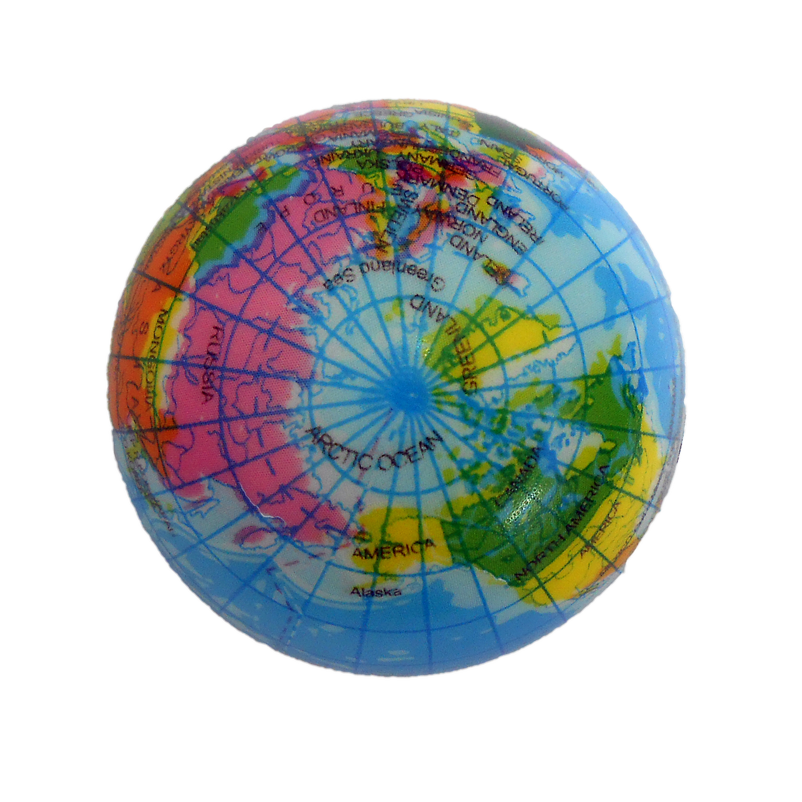 1 Stk Erde Weltkugel Globus Weltkarte weicher Entspannung Schaumstoffball N5Z4