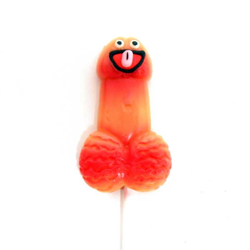 Sexy Dauerlutscher mind. 70 Gramm Penis mit Zunge