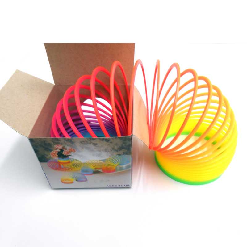 Regenbogenspirale bunte Springfeder Ø 7,5 x 6,3 cm