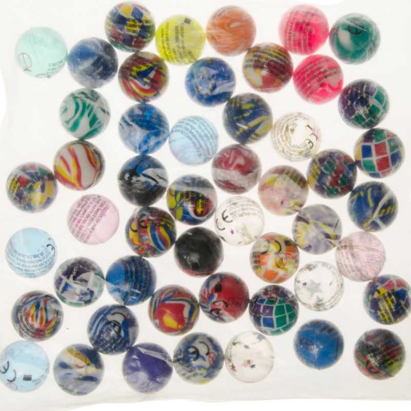 200 bunte Flummis 25-30mm Flummi Springball Gummiball Hüpfball Mitgebsel Tombola