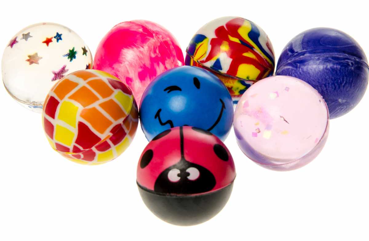 200 bunte Flummis 25-30mm Flummi Springball Gummiball Hüpfball Mitgebsel Tombola