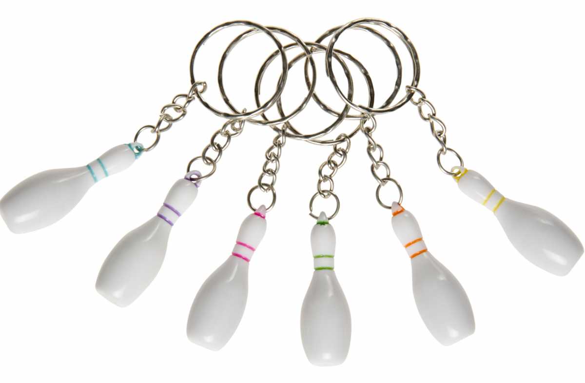 48 Bowling Pins Schlüsselanhänger Kegel Kegeln Pin Sport Verein Mitbringsel