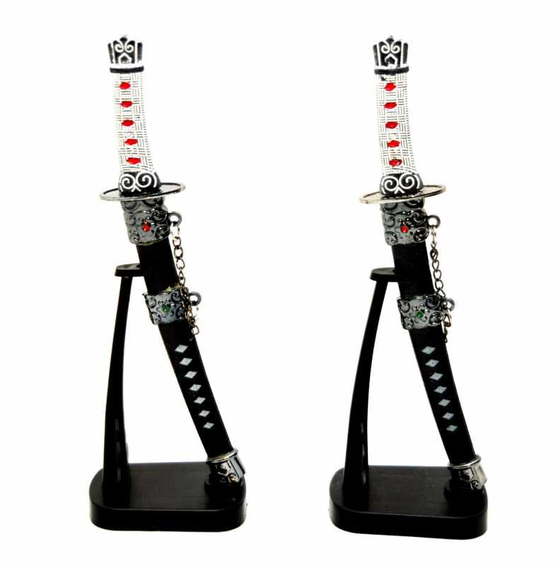 2 X Brieföffner Samurai Schwert Ständer Messer Schwert Samuraischwert Ninja