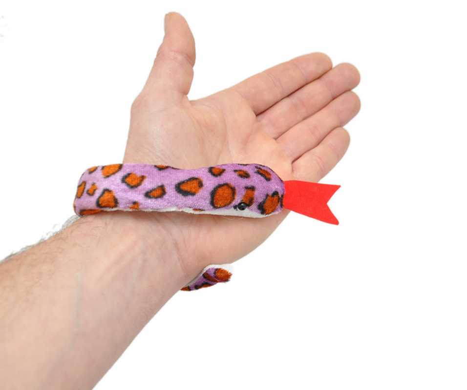 8 x Schlange aus Plüsch / beweglich 33 cm Plüschtier Set