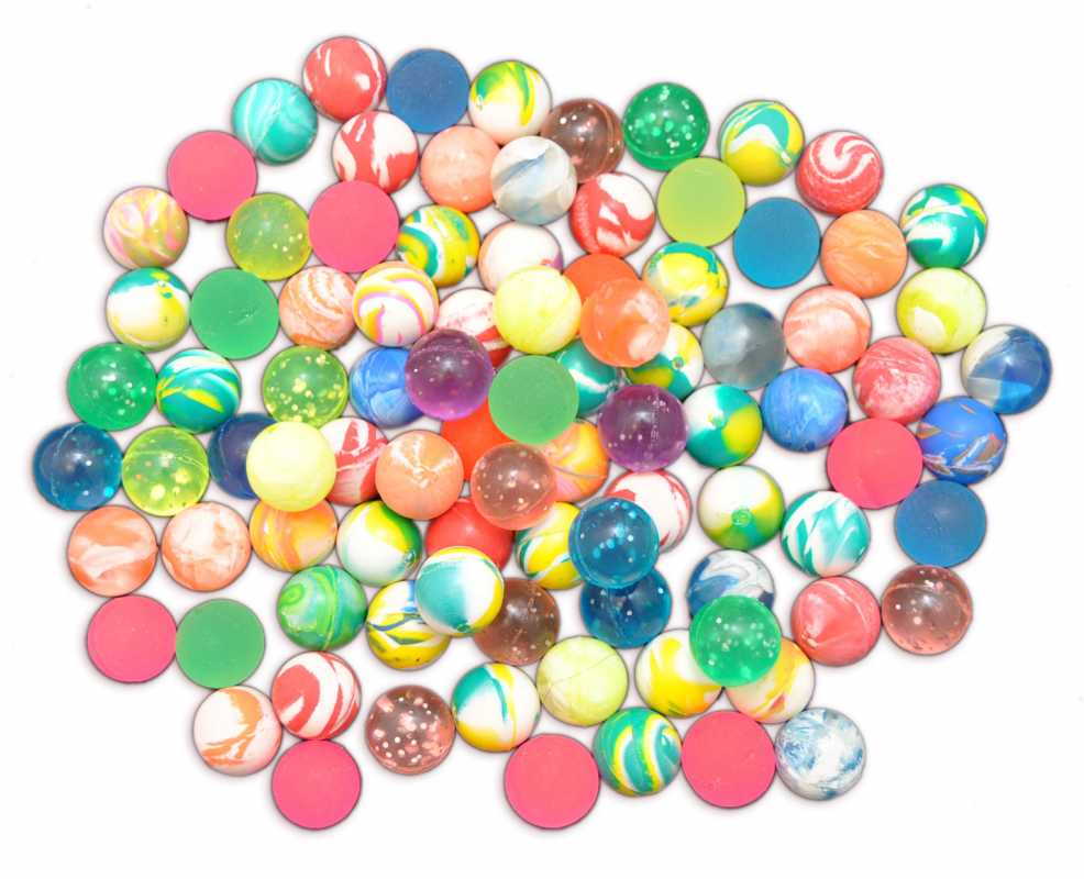 600 FLUMMIS gemixte Bunte Farben (Frost / Verlauf / Neon) 2 cm Spring Ball