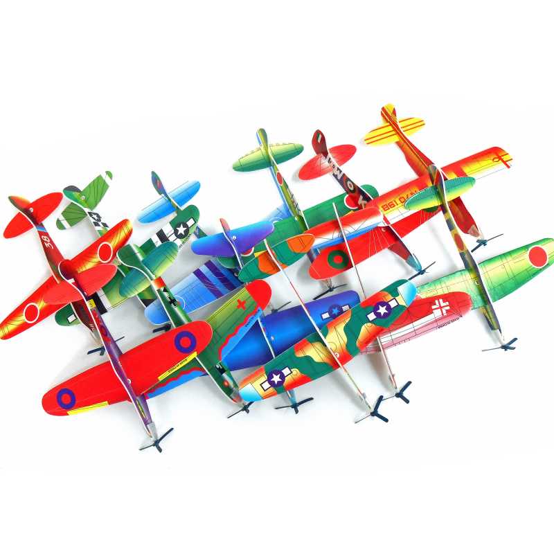 100 Styroporflieger Styroporflugzeuge - Der uralte Klassiker - alle Modelle enthalten!
