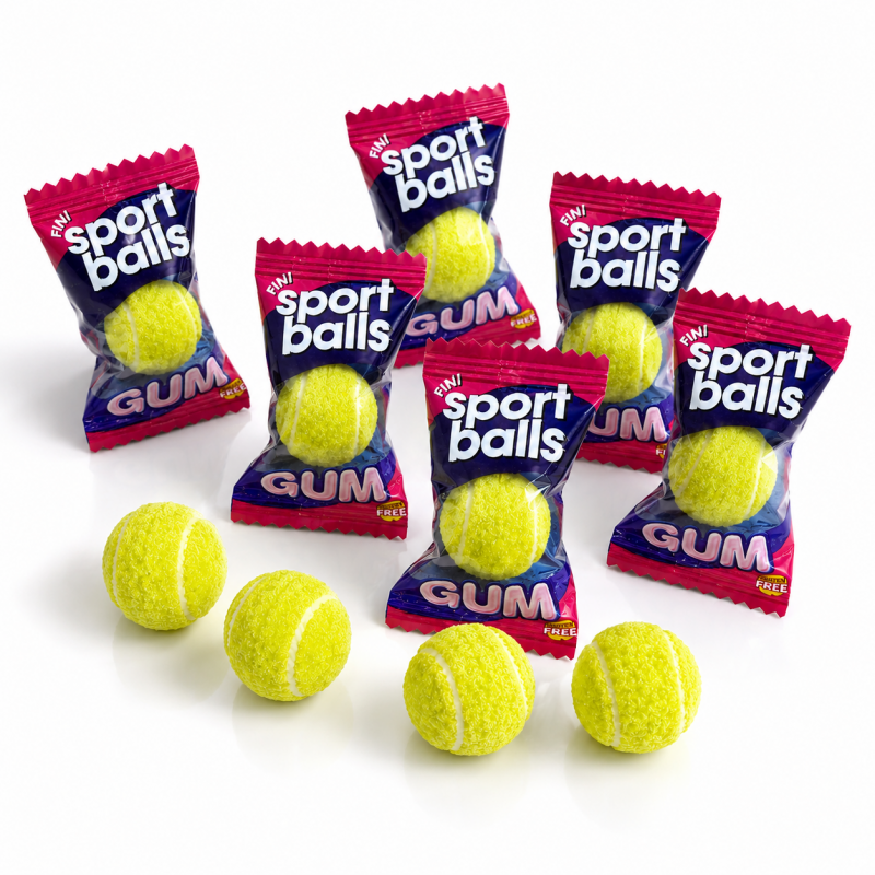 Tennisball KAUGUMMI 10er Pack Tennis Bälle mit Fruchtfüllung