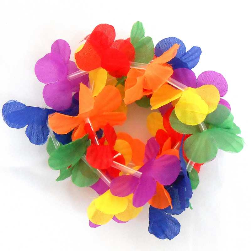 Hawaiianische Blumenkette Hawaiikette mind. 25 Blüten