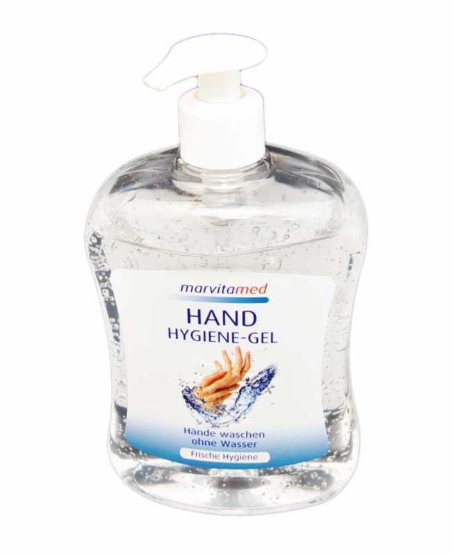 650 ML Marvita med Hand Hygiene Gel 63% Ethanol antibakteriell Tisch Spender (EUR 19,92 / L)