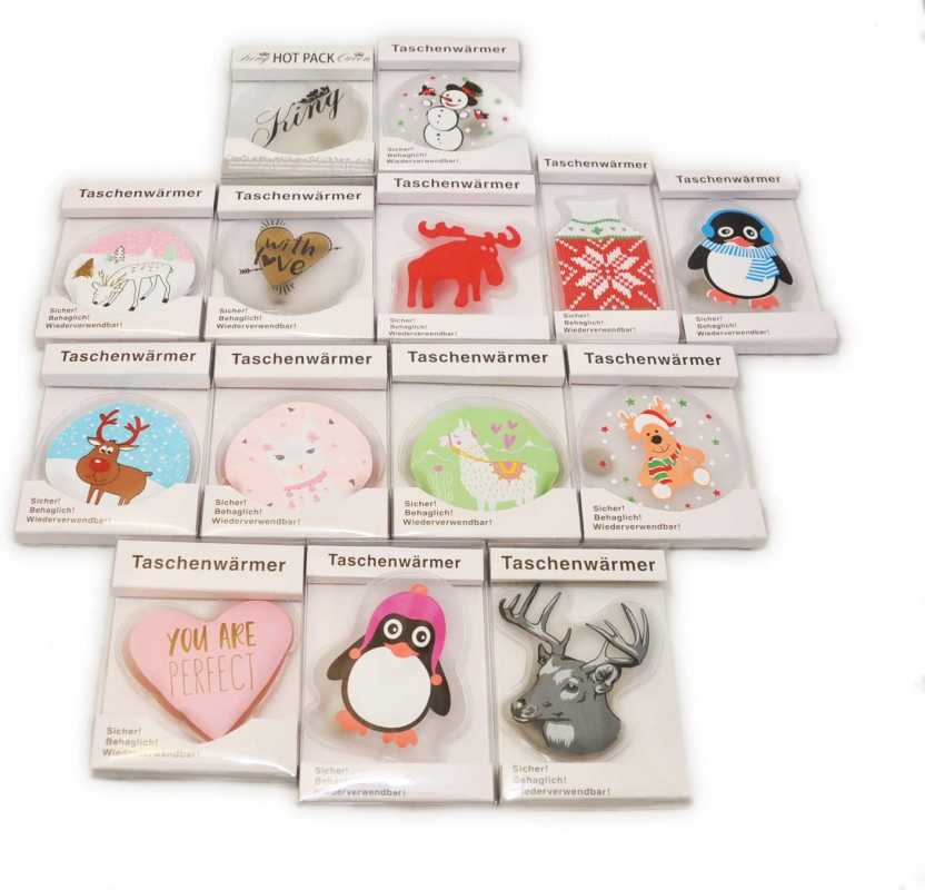 jameitop® 5er Set Taschenwärmer Handwärmer Christmas Wärmflasche