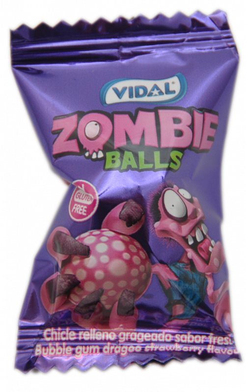 Zombie Ball KAUGUMMI 10er Pack Gehirn Bälle mit saurer flüssiger Füllung