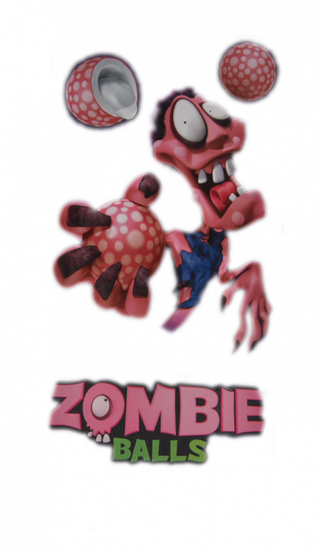 Zombie Ball KAUGUMMI 10er Pack Gehirn Bälle mit saurer flüssiger Füllung