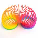 Regenbogenspirale bunte Springfeder Ø 7,5 x 6,3 cm