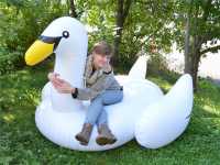 Aufblasbarer Riesen Schwan riesige Badeinsel Schwimminsel 185x165x130cm