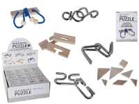 Metall- oder Holzpuzzle Knobelspiel Metall- oder Holzknobelei versch. Schwierigkeitsgrade (6 Varianten zufällige Auswahl)