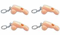 4 X Penis Flöte Schlüsselanhänger Anhänger Schwanz Pimmel Pfeife