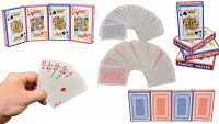 4 x 54 Spielkarten Set (2X Rot & 2X Blau) Bridge Canasta Kartenspiel Poker Skat